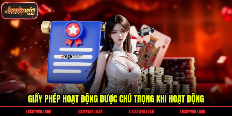 Giấy phép hoạt động được chú trọng khi hoạt động