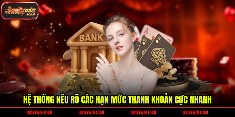 Hệ thống nêu rõ các hạn mức thanh khoản cực nhanh